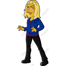 Confident Blonde Character