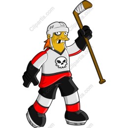 Skull Hockey Player