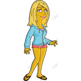 Vibrant Blonde Character