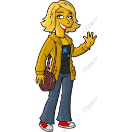 Cheerful Cartoon Character