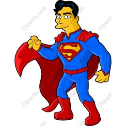 Vibrant Cartoon Superhero