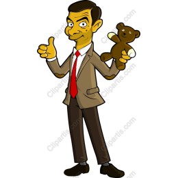 Charming Character Holding Teddy Bear
