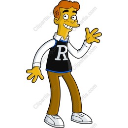 Cheerful Cartoon Character