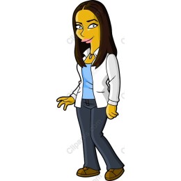 Playful Cartoon Character
