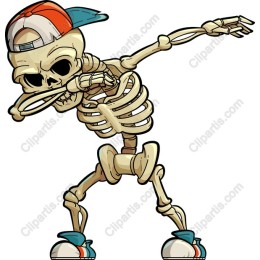 Playful Skeleton Dab