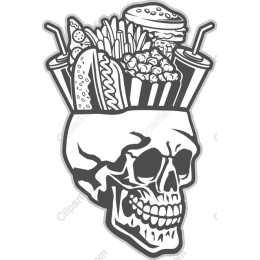 Fast Food Skull