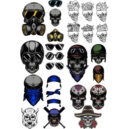  Skull Clipart Bundle