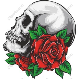 Eternal Beauty Skull and Roses