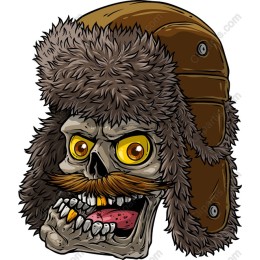 Quirky Skull Fur Hat