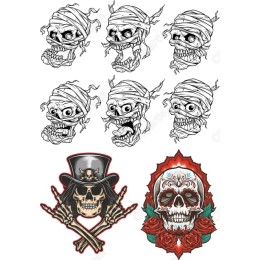 Skull Clipart Bundle