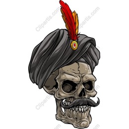 Turbaned Skull