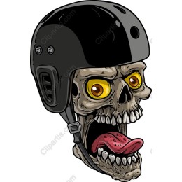 Skull with Helmet