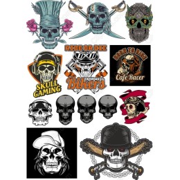 Edgy Skull Bundle - High-Quality Clipart Set