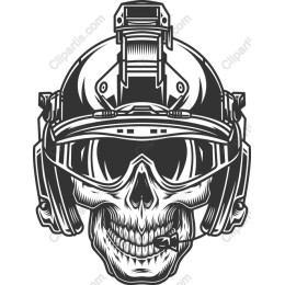 Tactical Skull Helmet work