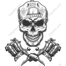 Skull and Tattoo Machines