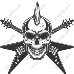 Rockin' Skull and Guitars