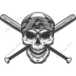 Skull and Crossed Bats