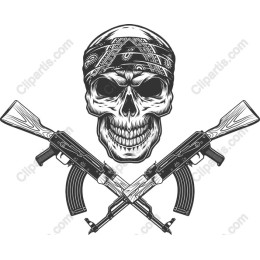Fierce Skull and Rifle