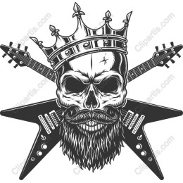 Crowned Rock Skull
