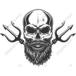 Rebellious Skull and Trident