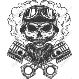 Rebel Skull & Piston