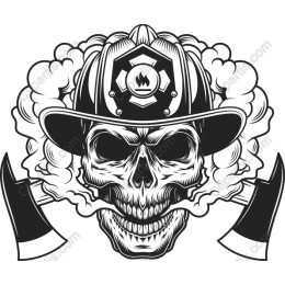 Firefighter Skull Emblem
