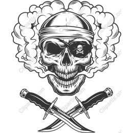 Pirate Skull and Crossed Cutlasses