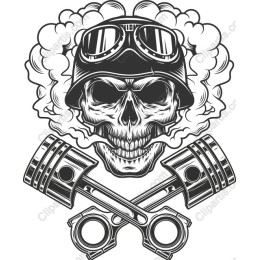 Rebel Skull & Piston