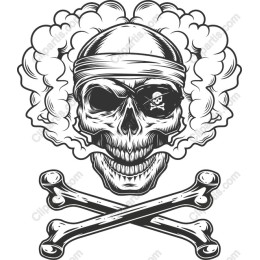 Pirate Skull and Crossbones