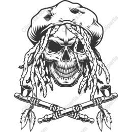 Skull Dreadlocks Music