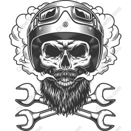 Rebel Skull & Wrench