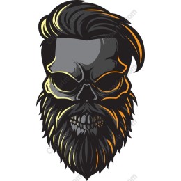 Demonic Skull with Beard