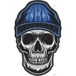 Edgy Skull with Beanie
