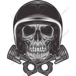 Motorcycle Skull & Piston