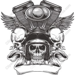 Motorcycle Skull