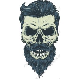 Hipster Skull with Beard