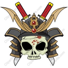 Bold Skull Samurai Helmet