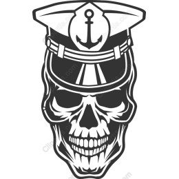 Nautical Skull Officer