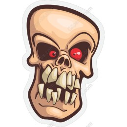 Vivid Menacing Skull