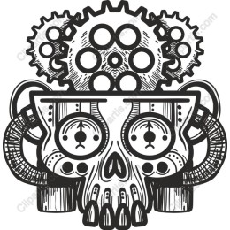 Steampunk Skull