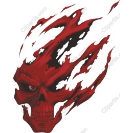 Fiery Skull