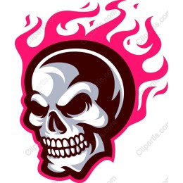 Flaming Skull
