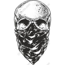 Skull with Bandana