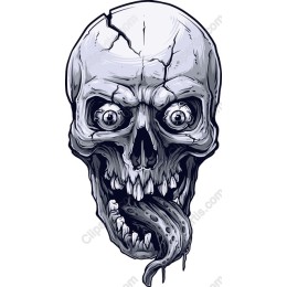 Creepy Skull with Tentacle