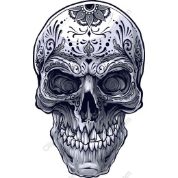 Ornate Floral Skull