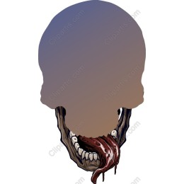 Edgy Skull with Tongue