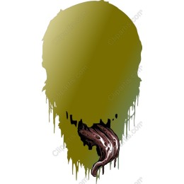 Eerie Dripping Skull