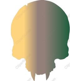 Stylish Gradient Skull