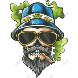 Skulled Vibes - Flowered Hat