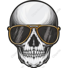 Stylish Skull with Sunglasses